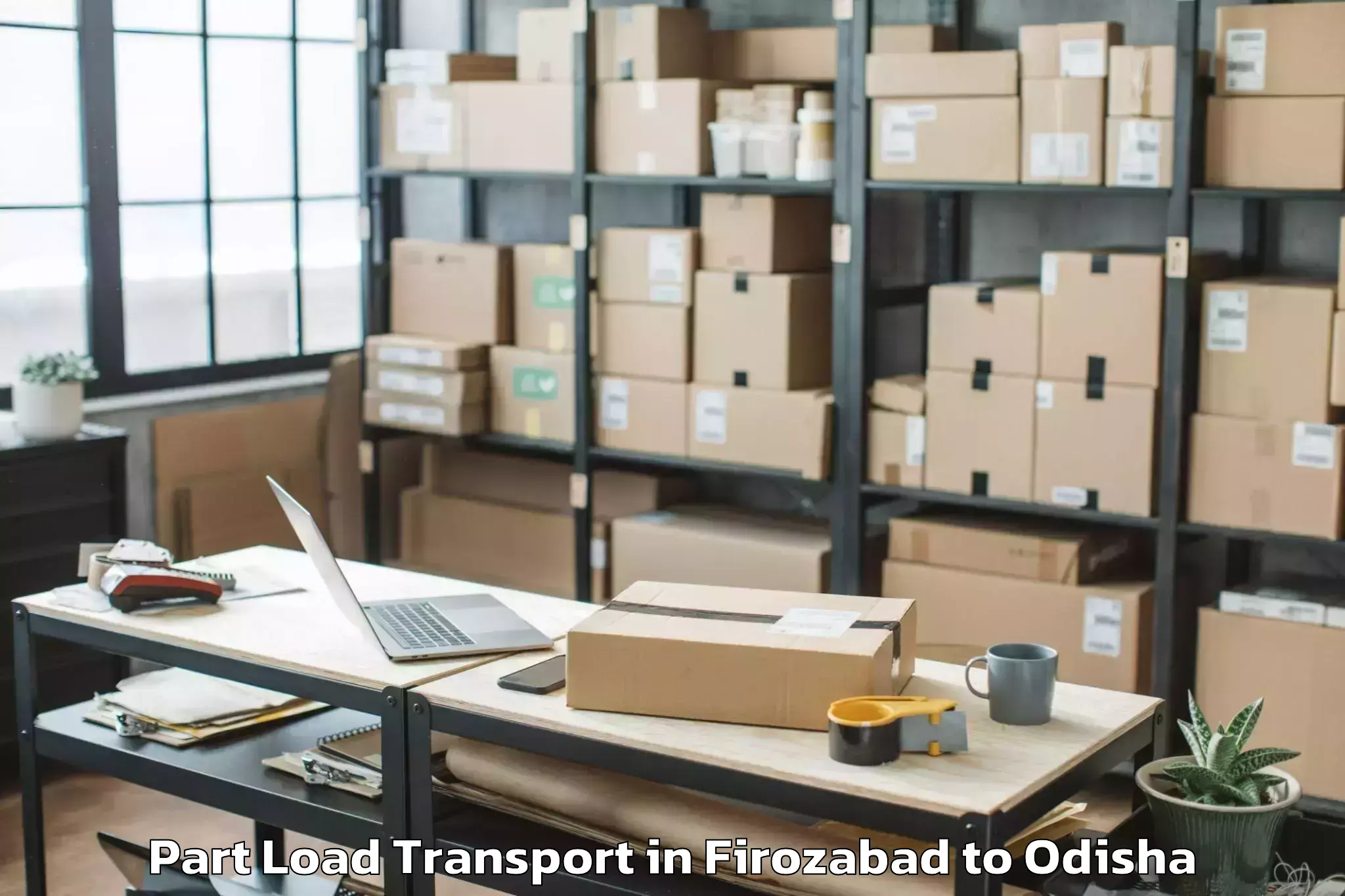 Reliable Firozabad to Laikera Part Load Transport